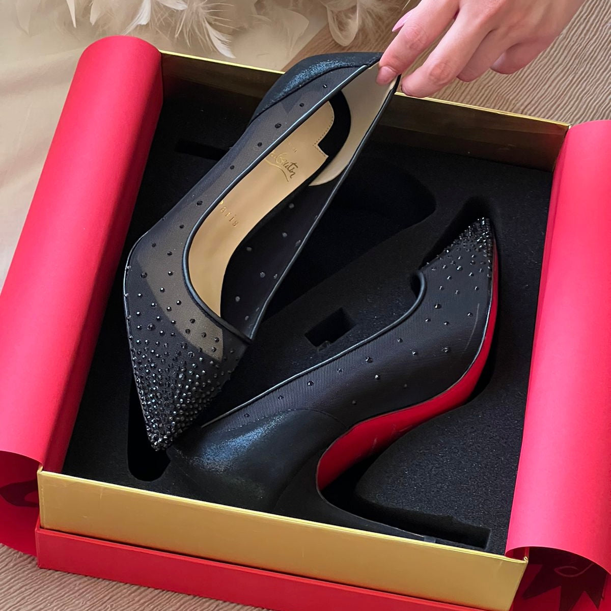 Christian Louboutin Follies Strass Shoes