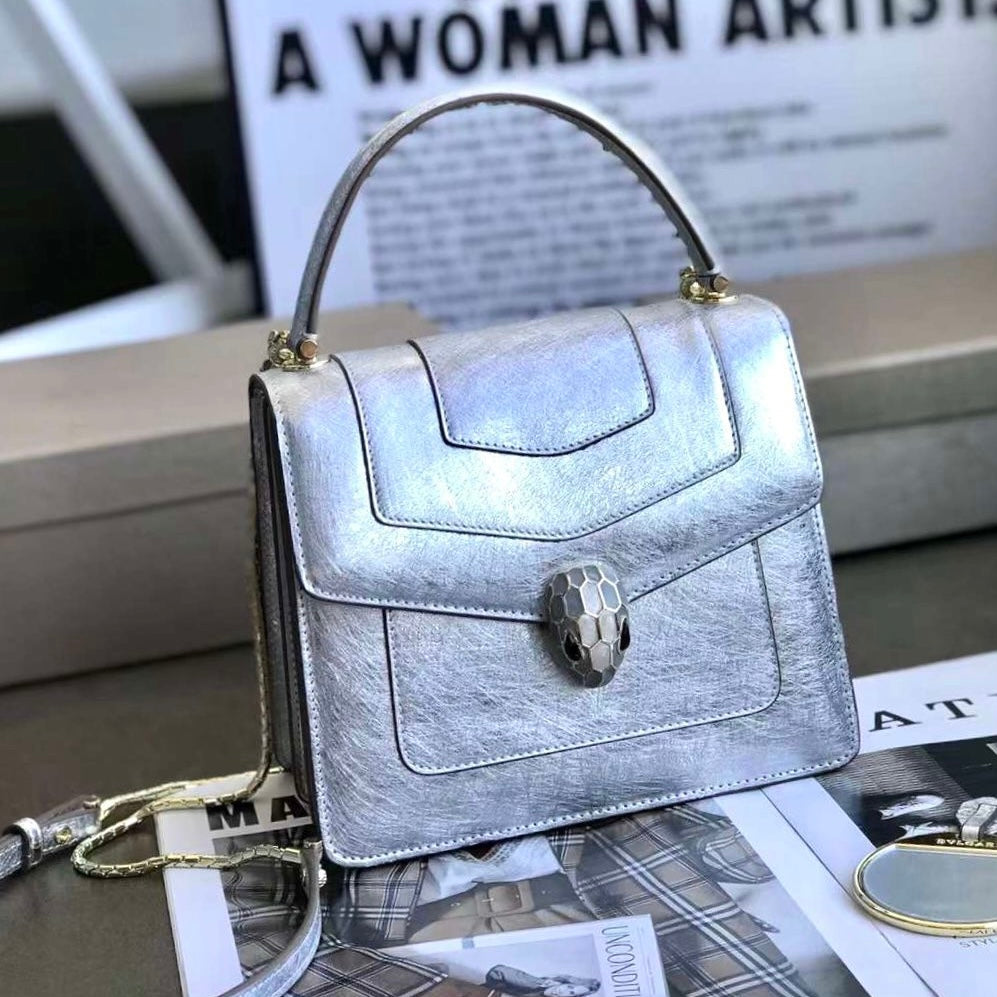 Bvlgari Serpenti Forever Snake Leather Bag
