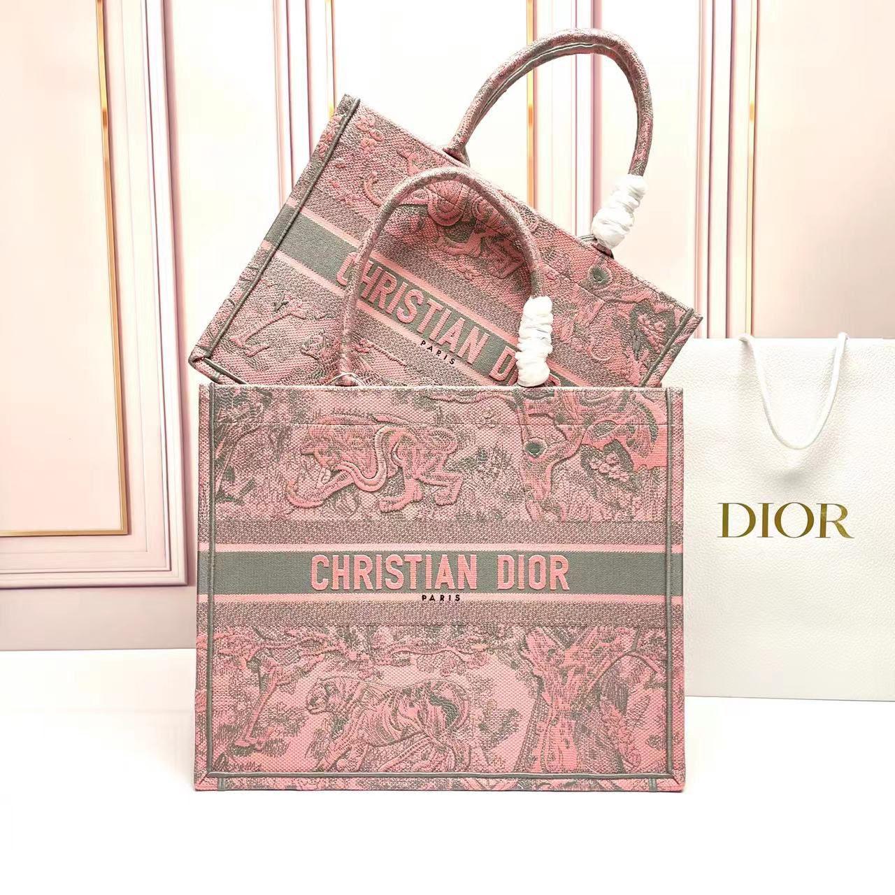 Large Dior Book Tote Bag