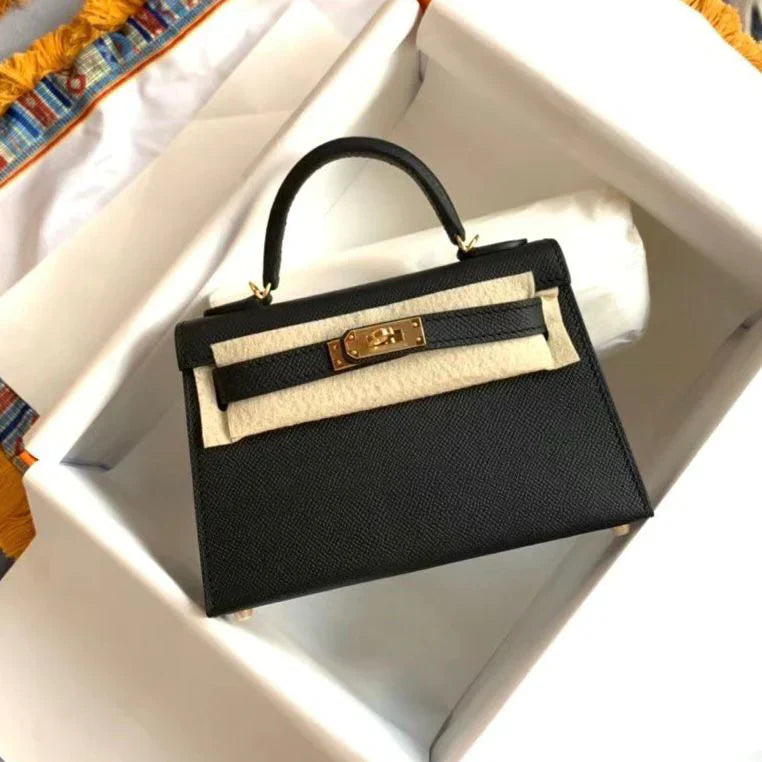 Hermes BN Kelly Togo Caviar 21CM Bag