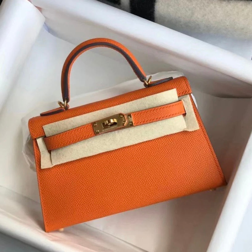 Hermes BN Kelly Togo Caviar 21CM Bag