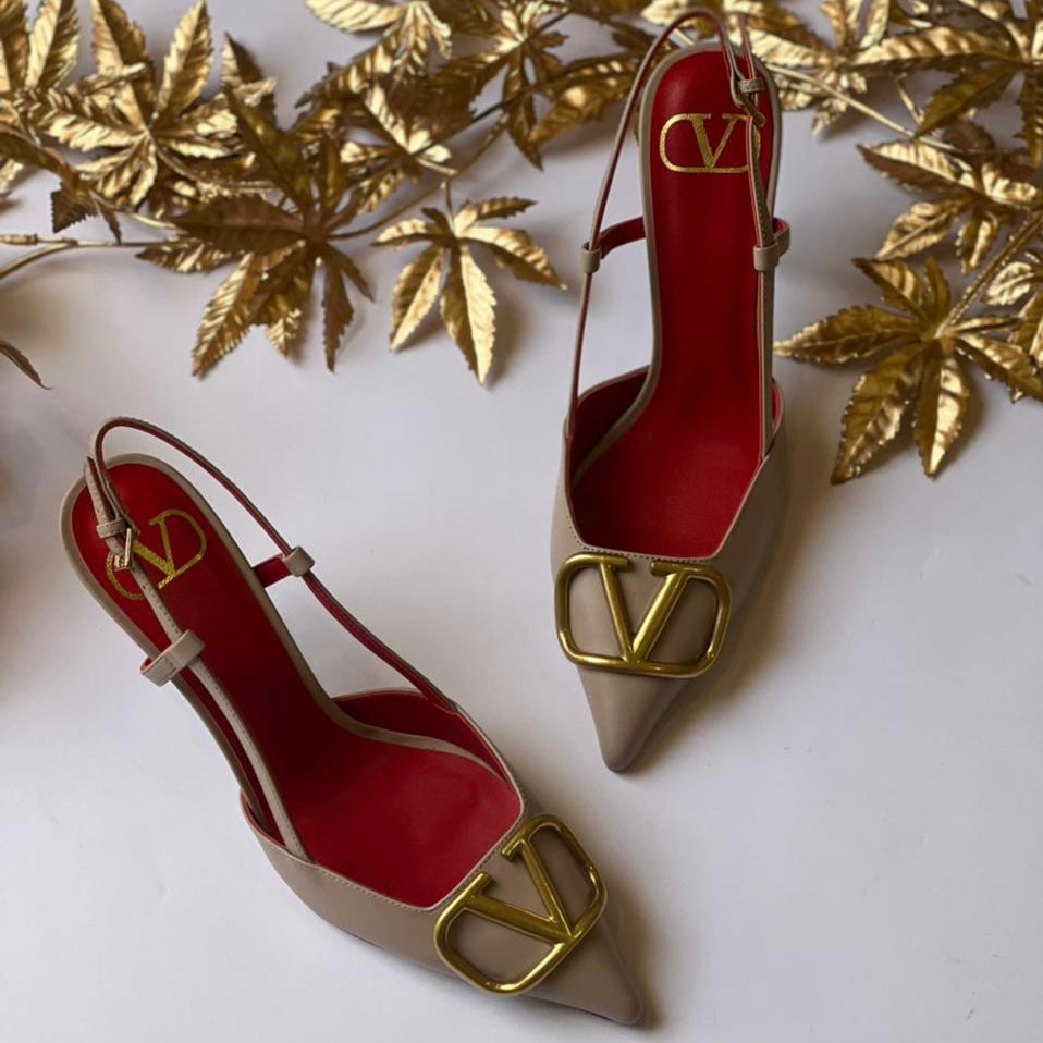 Valentino Garavani VLogo Slingback Shoes