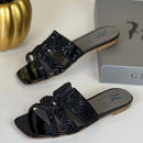 Gina London Crystal Slide Shoes
