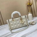 Dior Lady D-JOY Latte Cannage Lambskin Small Bag