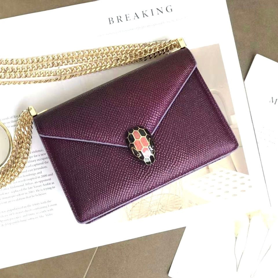 BVlgari Serpenti Forever Shoulder Metallic Bag