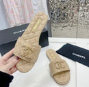 Chanel Quilted Leather Shoes with Chain CC Logo