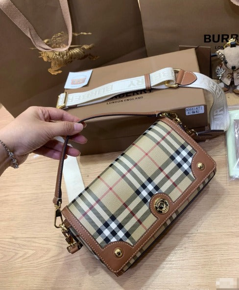 Burberry Vintage Check logo-plaque shoulder bag