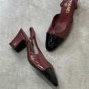 Chanel Two-Tone Slingback Shoes