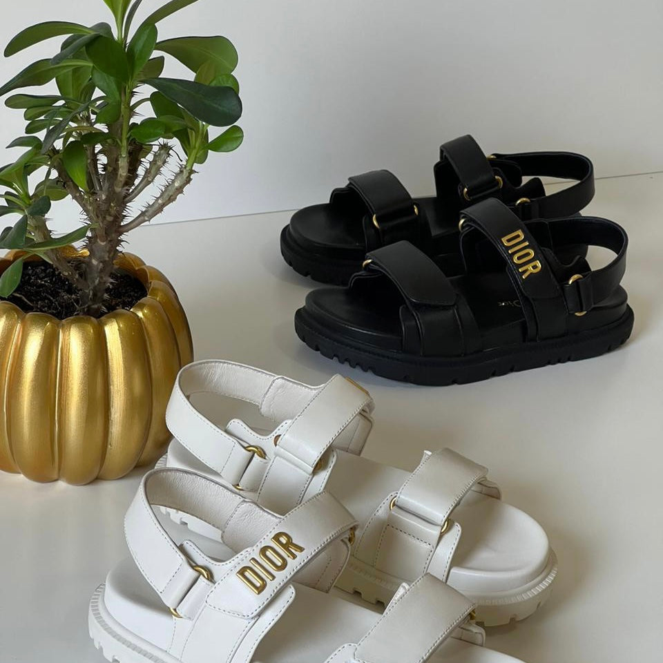 Dior Dway Rubber-Soled Slingback Shoes