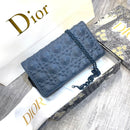 Lady Dior pouch Cannage Calfskin Diamond Motif Bag