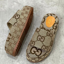Gucci denim platform shoes