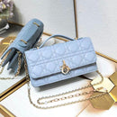 Lady Dior Pouch Latte Cannage Lambskin Bag