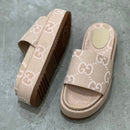 Gucci denim platform shoes