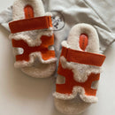 Hermes Chypre Shearling Sandals