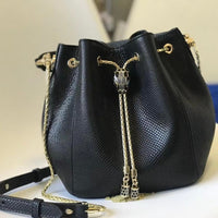 Bvlgari serpenti forever bucket snakeskin Shoulder Bag