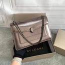 Bulgari Serpenti Forever East-West Shoulder Snake Leather Bag