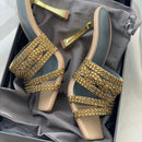 Gina Golden Radiance Crystal Shoes