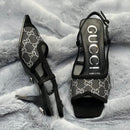Gucci GG Canvas Slingback Sandals