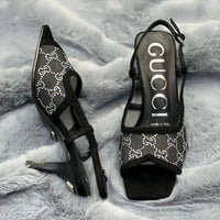Gucci GG Canvas Slingback Sandals