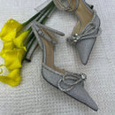 Mach & Mach Double Bow Satin Shoes