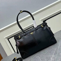 Prada Travertine XL Leather Bag