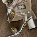 Gucci Marmont Leather Shoes with Double G Logo