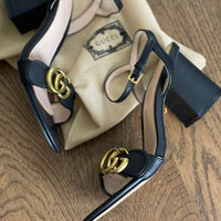 Gucci Marmont Leather Shoes with Double G Logo
