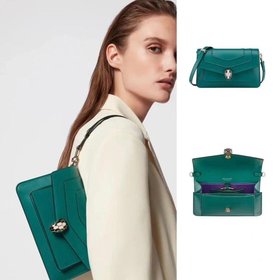Bvlgari Serpenti Forever Shoulder Wallet In Bag