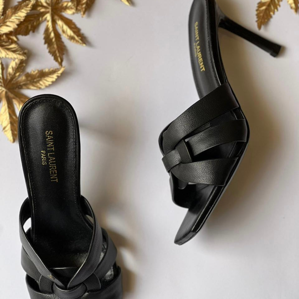 YSL Tribute Leather Heeled Shoes