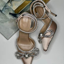 Mach & Mach Double Bow Satin Shoes