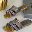 Gina London Crystal Slide Shoes