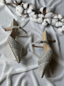 Dior D-Joy Slingback Kitten Shoes