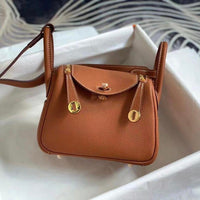 Hermes Lindy Ostrich Mini Bag