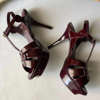 YSL Tribute Platform Shoes in Patent Leather