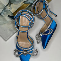 Mach & Mach Double Bow Satin Shoes