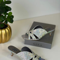 Gina London Crystal-Embellished Kitten Heel Shoes