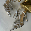 Mach & Mach Double Bow Satin Shoes