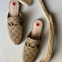 Gucci Princetown GG Canvas Shoes