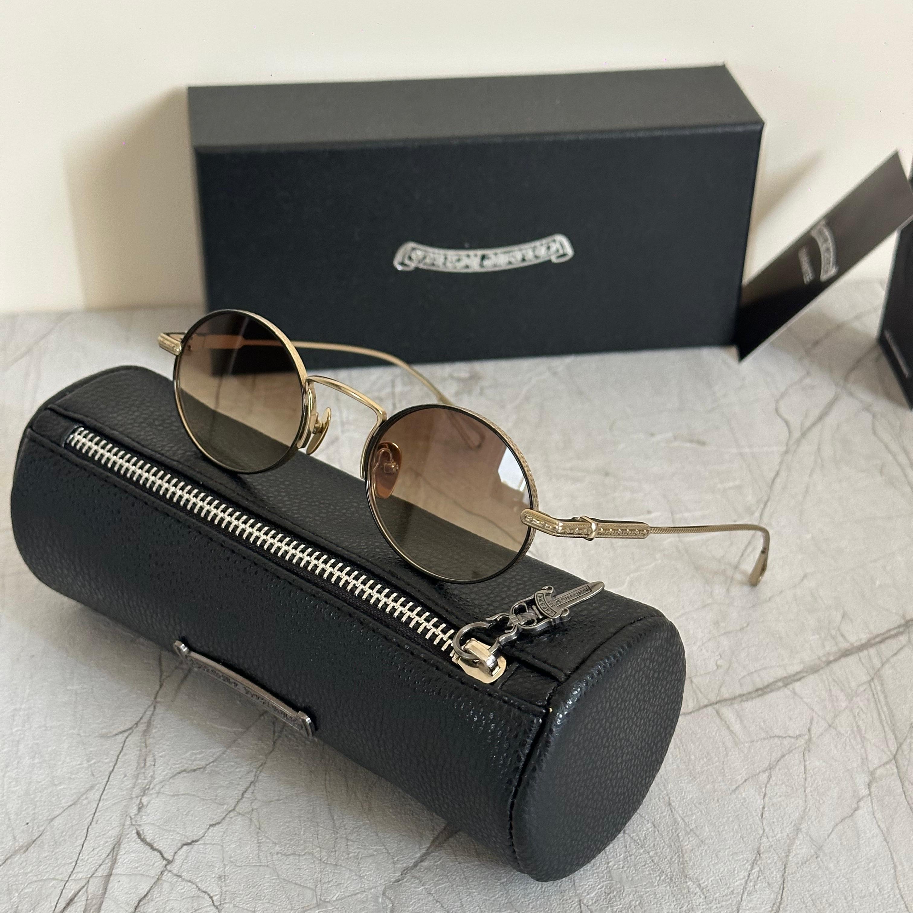 Chrome Hearts Hellz Bellz Round Sunglasses