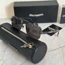 Chrome Hearts Silver Dagger Shield Sunglasses