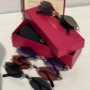 Cartier Giverny Rimless Oval Sunglasses