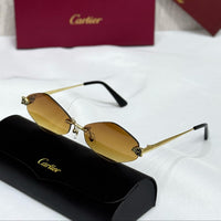 Cartier CT0190S Rimless Panther Sunglasses