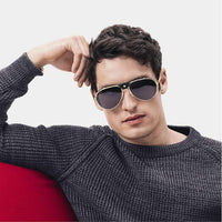 Cartier Vendôme Pilot Sunglasses – Leather Top Bar Edition