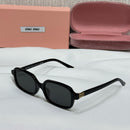 Miu Miu Slim Rectangle Frame Sunglasses