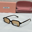 Miu Miu Slim Rectangle Frame Sunglasses