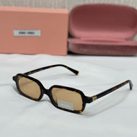 Miu Miu Slim Rectangle Frame Sunglasses