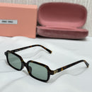 Miu Miu Slim Rectangle Frame Sunglasses