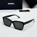 Chanel Logo-Brow Rectangular Sunglasses