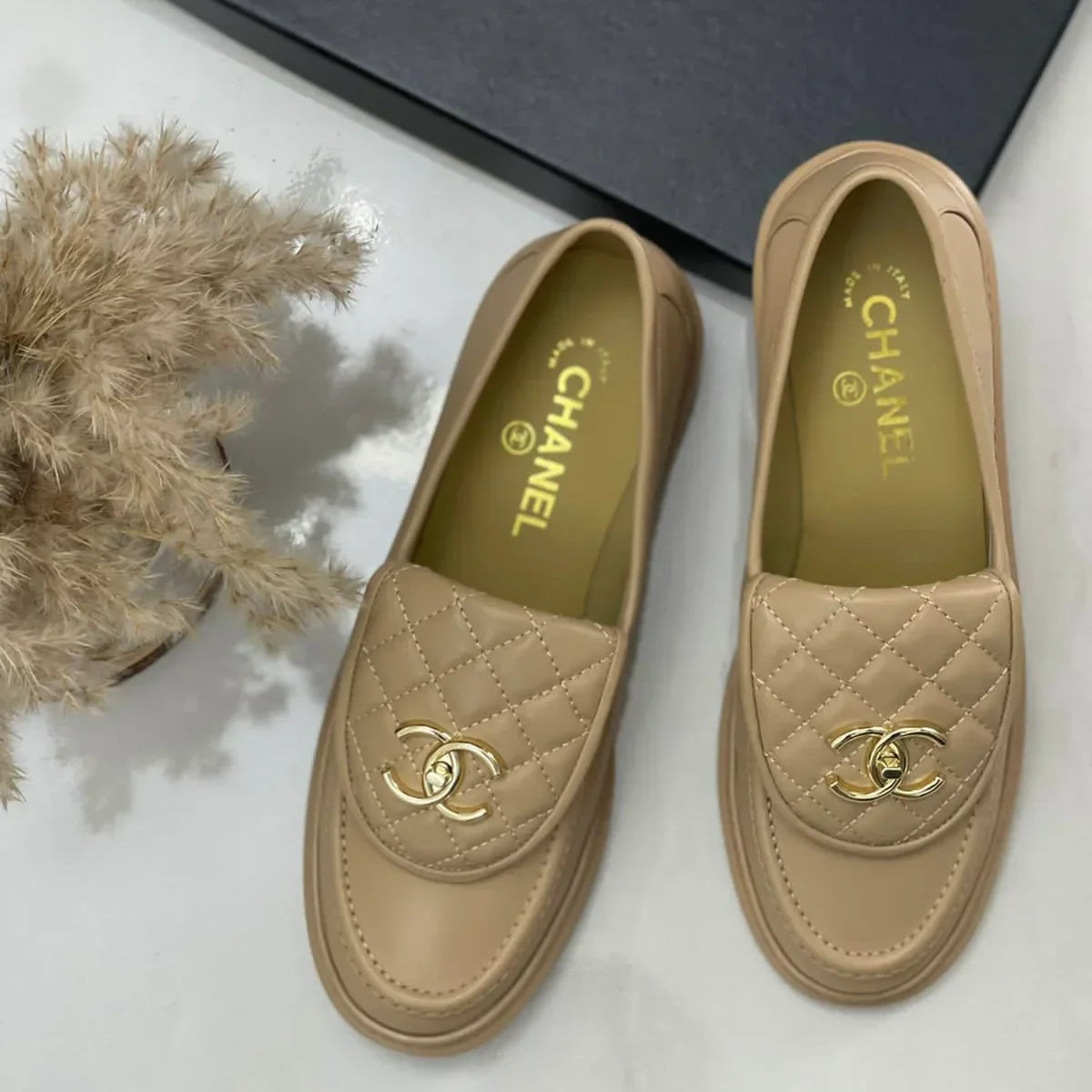 Chanel quilted shoes