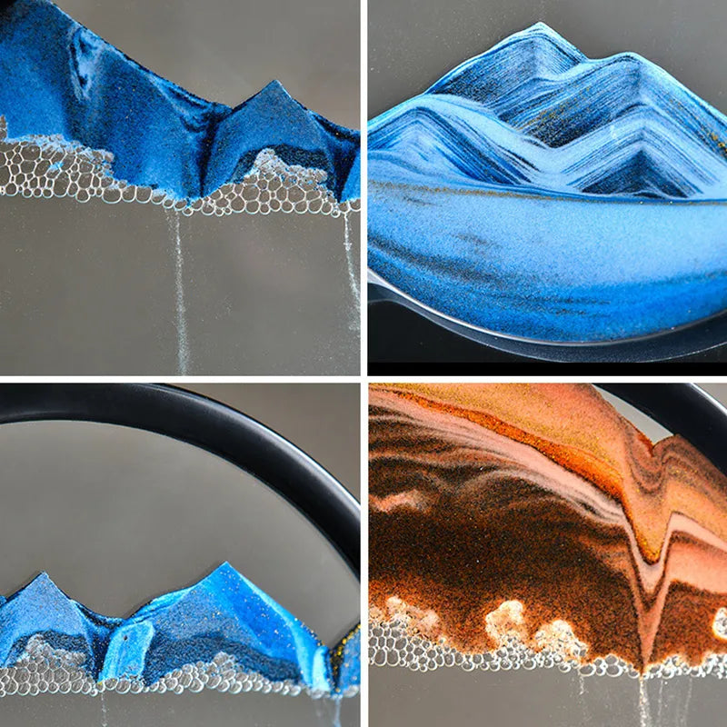 Moving Sand Art Glass